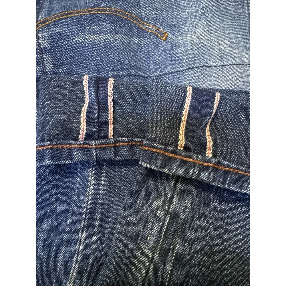 G-Star 3301 TAPERED RL Selvedge Medium Wash Dark Splatter Jeans Size W34 L36